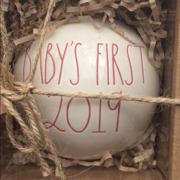 rae dunn baby's first christmas